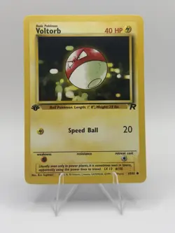 Pokemon Voltorb Team Rocket 1st Edition 69/82 Common Regular 40 HP Card - Image 1