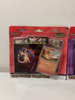 Pokemon TCG Ascended Heroes Tech Sticker Collection Charmander & Gastly ✅6 packs - Image 2