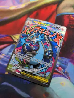 2025 Pokemon Phantasmal Flames UPC MEGA CHARIZARD X EX #23 Black Star PROMO NM - Image 3