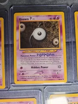 POKEMON LOT OF 5 UNOWN VINTAGE CARDS - Image 3