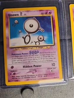 POKEMON LOT OF 5 UNOWN VINTAGE CARDS - Image 5