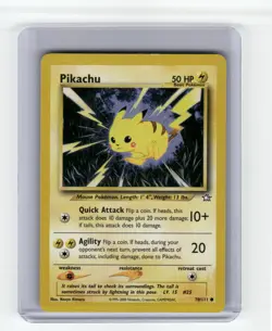 Pikachu Neo Genesis Common Pokemon Near Mint or Better - Image 1