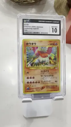 2000 Pokemon Japanese Neo 3 Awakening Legends Ho-Oh Holo #250 CGC10 - Image 2