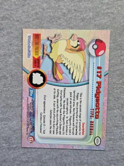 Pidgeotto #17 1999 Topps Pokemon TV Animation Edition Blue Label - Image 2