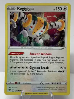 Pokemon Regigigas 130/189 Astral Radiance Sword & Shield HOLO RARE - Image 2