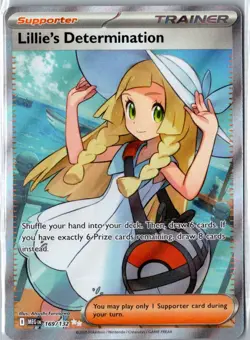 Lillie's Determination - 169/132 Ultra Rare ME01: Mega Evolution NM Pokemon - Image 1