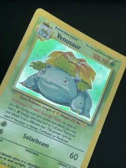 Pokemon TCG Venusaur 15/102 Base Set Holo Rare LP - Image 3