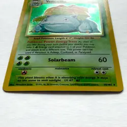 Pokemon TCG Venusaur 15/102 Base Holo Rare WOTC Vintage 1999 Unlimited 151 MP/LP - Image 5