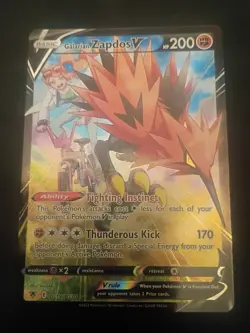 Pokemon TCG Galarian Zapdos v Astral Radiance Trainer Gallery TG19/TG30 Nm - Image 1