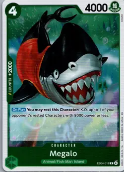 Megalo EB04-018 Rare The Azure Sea's Seven One Piece Near Mint - Image 1