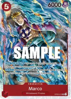 One Piece Marco (OP03-013/155) Pillars of Strength FOIL - Image 1