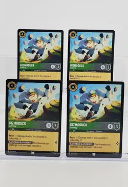 Disney Lorcana Gizmoduck - Suited Up 105/204 Archazia's Island 4 Cards UC - Image 1