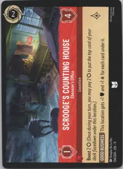 Disney Lorcana Winterspell (11) - Playset (4) #134 Scrooge's Counting House - Eb - Image 2