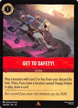 Get to Safety! 130/204 Whispers in the Well Disney Lorcana - Image 1