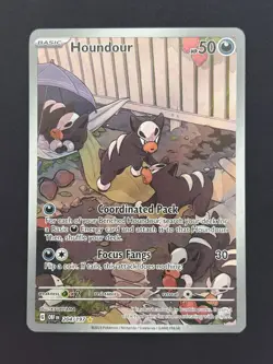 Houndour 204/197 - OBF Obsidian Flames - Near Mint NM Pokemon Card - Image 1