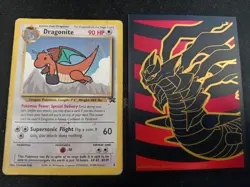 Dragonite Promo Pokemon Card 1999 Black Star WOTC Holo Vintage #Live - Image 2