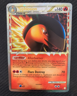 Typhlosion (Prime) 110/123 Holo Rare Pokemon Card - HGSS Base set - HP - Image 1