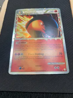 Typhlosion (Prime) 110/123 Holo Rare Pokemon Card - HGSS Base set - HP - Image 4