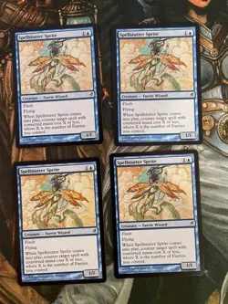 Spellstutter Sprite X4 - Near Mint NM - Lorwyn MTG Magic Card English - Image 1