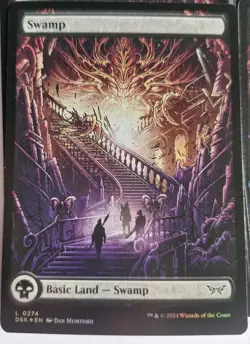Duskmourn Full Art FOIL Showcase SWAMP (DSK) OFFERS WELCOME. - Image 2