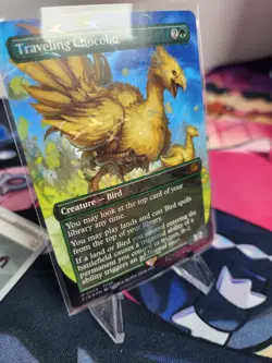 Traveling Chocobo (Borderless) (Chocobo Track Foil) 568 MTG FINAL FANTASY (FIN) - Image 3