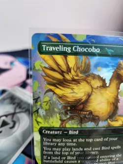 Traveling Chocobo (Borderless) (Chocobo Track Foil) 568 MTG FINAL FANTASY (FIN) - Image 4