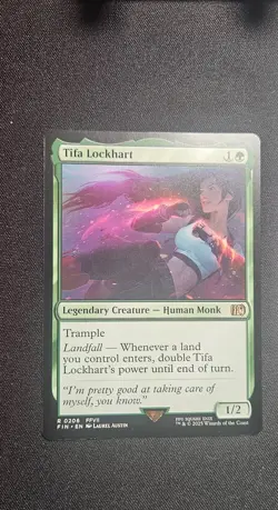 MTG Custom EDH Deck Bracket 3 Tifa Lockhart Voltron. Sleeves and Box included! - Image 1