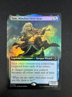 Tam, Mindful First-Year (EXTENDED FOIL) - Lorwyn Eclipsed (MTG) NM - Image 1