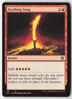 MTG - Seething Song #179 - Regular - C21 Commander 2021 - Image 1