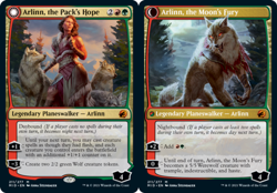 1x Arlinn, the Pack's Hope // Arlinn, the Moon's Fury NM-Mint, English Innistrad - Image 1