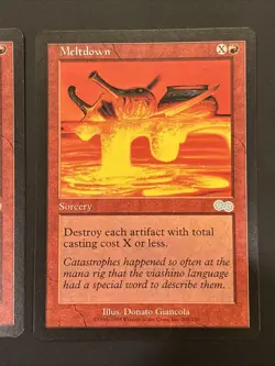 2x Meltdown - Urza's Saga - MTG Magic LP - Image 3
