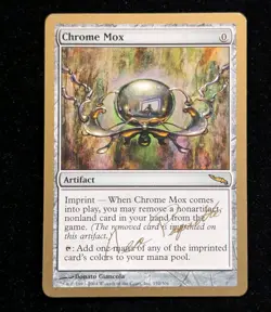 Chrome Mox x1 LP MTG World Championship Gold Border Not Tournament Legal - Image 1