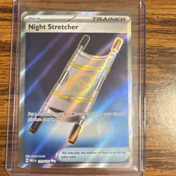 The Pokemon Company Night Stretcher Trainer Ultra Rare Holo 173/132 Me01 - Image 1