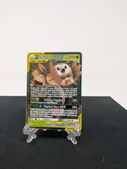 Pokemon TCG Rowlet & Alolan Exeggutor GX Ultra Rare 1/236 Sm-Unified Minds Holo - Image 1