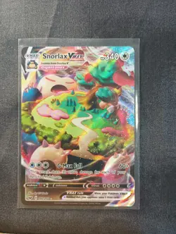 Pokemon TCG Snorlax VMAX Sword & Shield Base Set 142/202 - Image 1