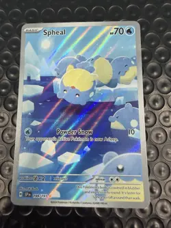 Pokemon Spheal 199/191 Surging Sparks Illustration Rare Near Mint - Image 1