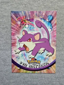 Rattata #19 Topps Blue Label TV Animation Edition Non Holo Pokemon 1999 - Image 1