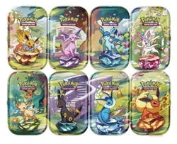 Pokemon Min Tin Box Karmesin & Purpur Prismatische Entwicklungen DE Booster NEU✅ - Image 1