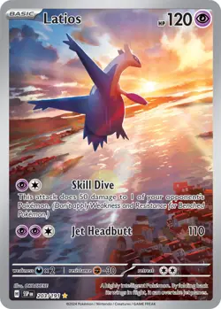 NM-Mint Latios - 203/191 - Illustration Rare Pokemon Surging Sparks - Image 1