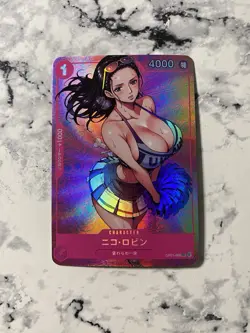 Nico Robin One Piece ACG Goddess Doujin Waifu Fan Card Holo Anime Cheerleader C - Image 1