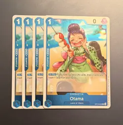 One Piece - Otama OP13-043 Foil Playset (x4) Carrying on His Will NM - Image 1