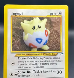 Togepi 56/105 Neo Destiny (2001) Yuka Morii Art Card Vintage WOTC Pokemon TCG - Image 3
