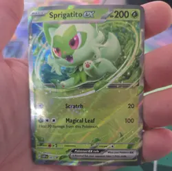 Pokemon TCG Sprigatito EX 087 Black Star Promo Card Near Mint - Image 1