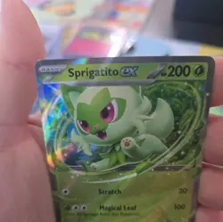 Pokemon TCG Sprigatito EX 087 Black Star Promo Card Near Mint - Image 4