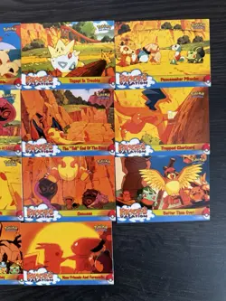 Pikachus Vacation Topps Set Complete 18 Cards NM-LP Blue Logo - Image 4