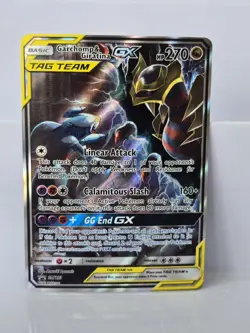 Pokemon Garchomp and Giratina GX SM193 Black Star Promo Card - Image 1