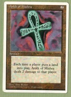 MTG Ankh of Mishra Alternate 4th Edition Regular Rare - Image 1