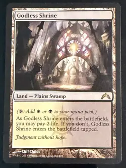 MTG - Godless Shrine - M/NM - Ravnica Allegiance- Magic The Gathering - Image 1