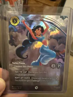 B6 Near Mint, English Lorcana Jasmine - Fearless Princess - 240/204 - Enchant - Image 1