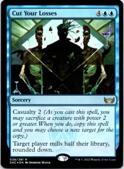 Cut Your Losses (Foil) Streets of New Capenna, 38 NM - Image 1